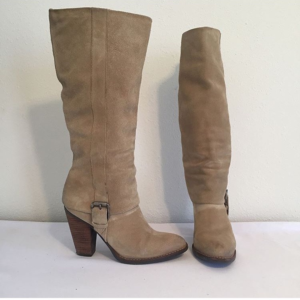 Matisse Stetson suede boots block heel